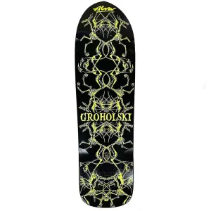 Alva 9.25" x 33.25" Black/Yellow Groholski Guest Skateboard Deck