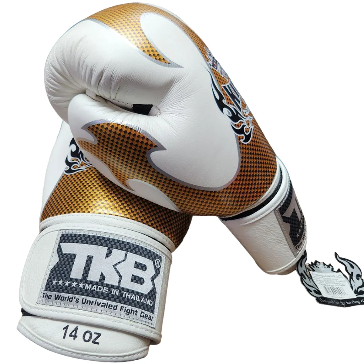 Boxing Gloves Top King TKBGEM-01 Air White Gold Empower Creativity (Old Logo Exclusive)