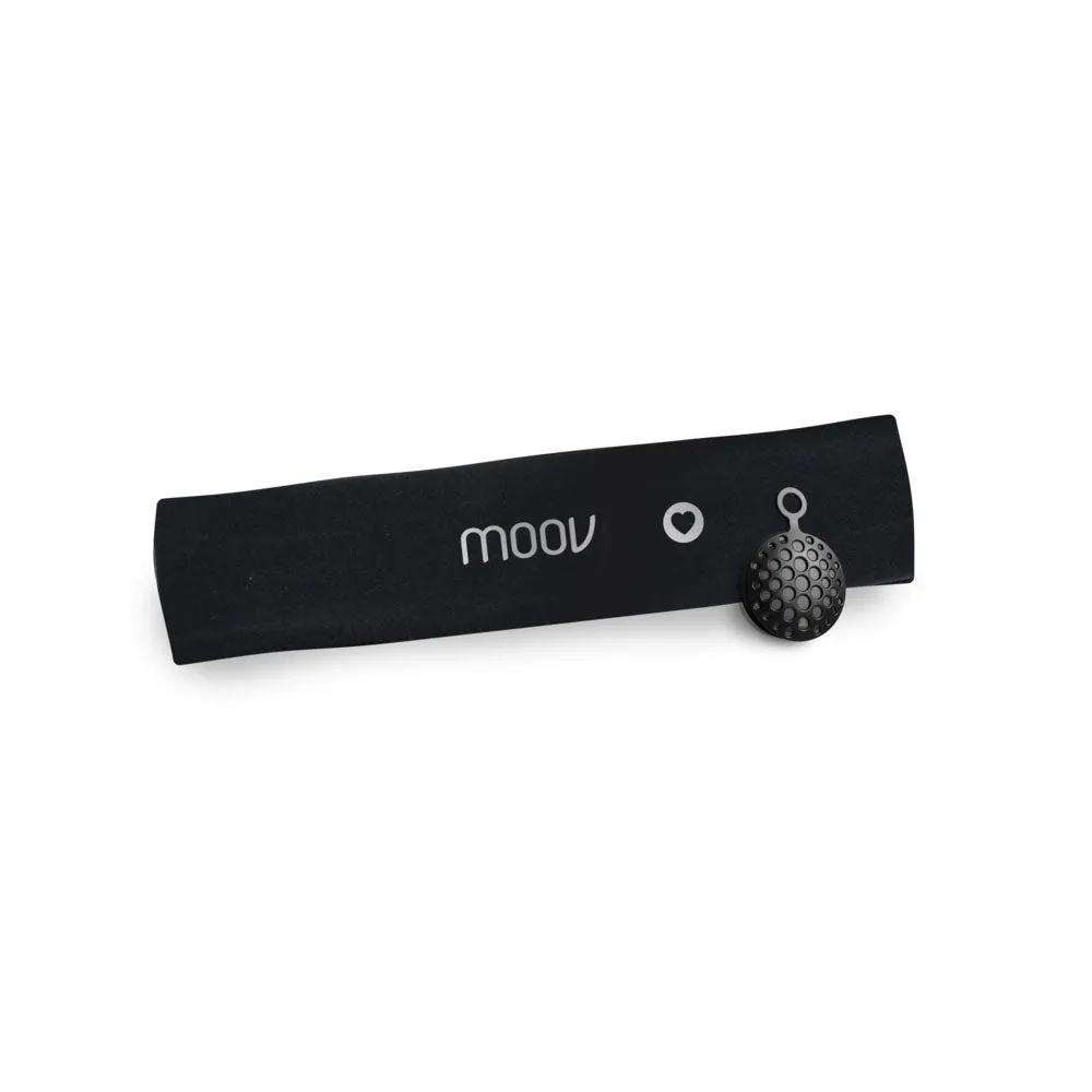 [CLEARANCE] Moov HR Sweat Heart-Rate Workout Coach Sweatband Bluetooth with Water Resistant, Sweatproof, Quick-drying, Calorie Counting, Remote App Control, and Real-Time Coaching for Athletic Training and Exercise