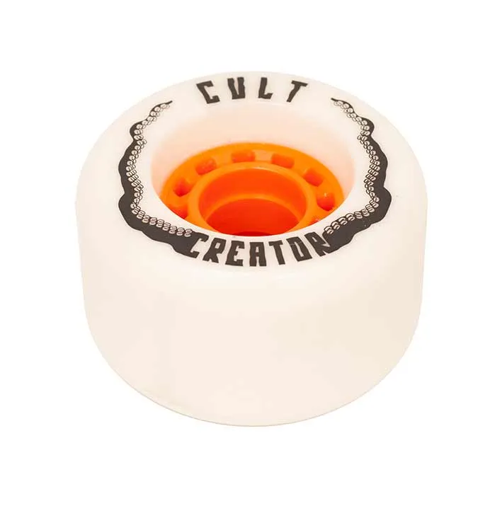 Cult Creator 72mm Longboard Wheels White (Stoneground)
