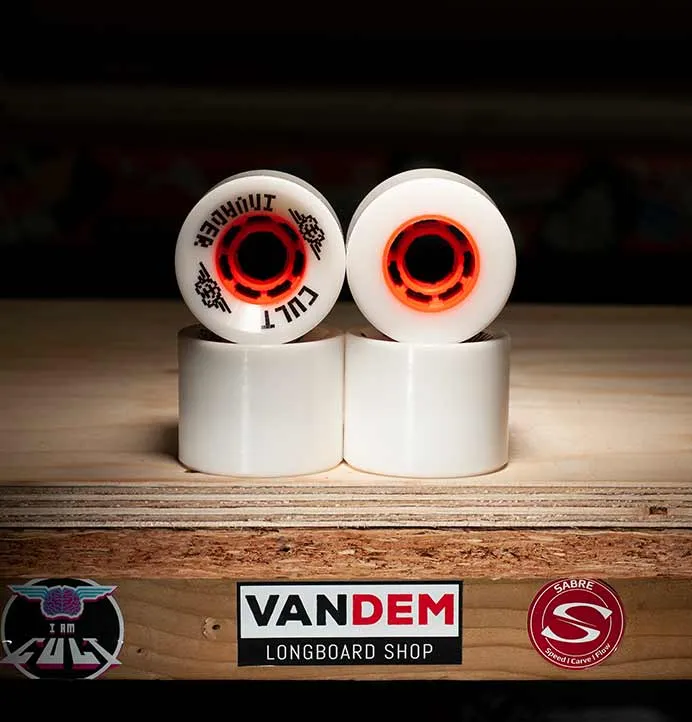 Cult Invader 66mm Longboard Wheels White