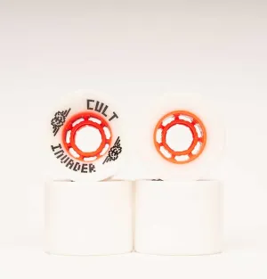 Cult Invader 66mm Longboard Wheels White