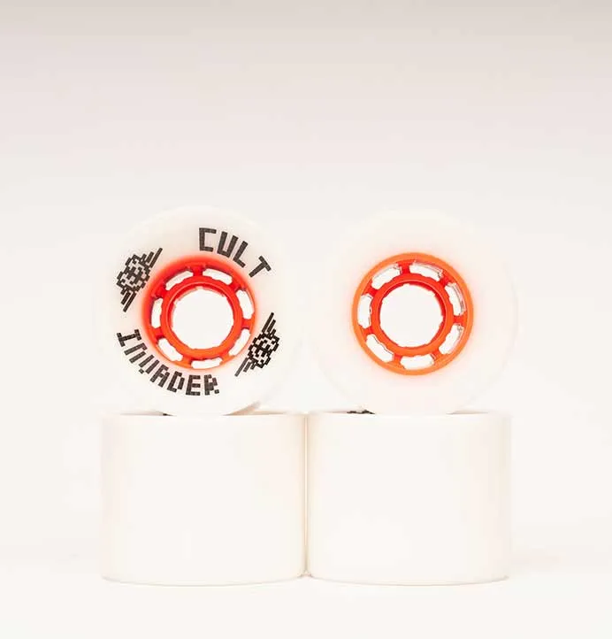 Cult Invader 66mm Longboard Wheels White