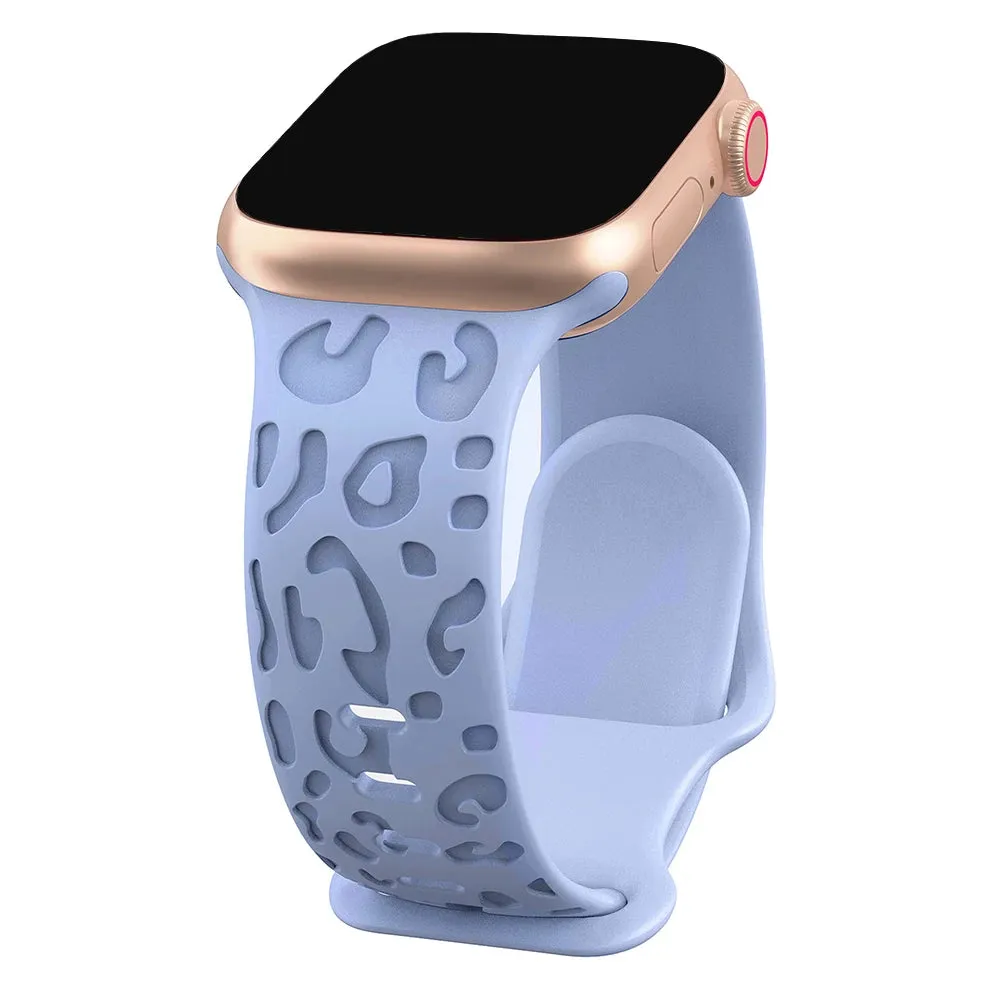 Engraved Cheetah Sports Loop Correa Strap Apple Watch Bands