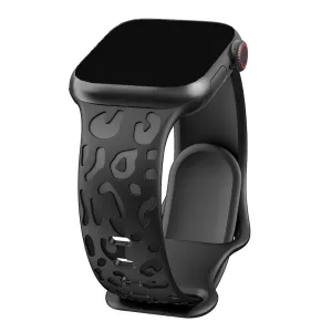 Engraved Cheetah Sports Loop Correa Strap Apple Watch Bands