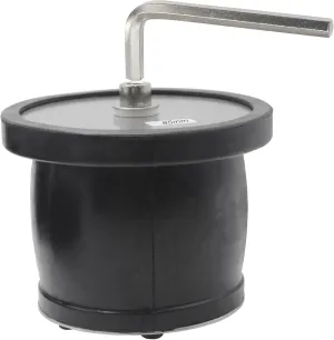 Expandable Mechanical Seal Cleanout Pipe Plug-Rubber Expansion Scupper Plugs & Removable Stainless Steel Allen Wrench Handle, 3-3/8 to 3-15/16 in Sewer Cap Cover, Winterizing Pool Boat Plugs