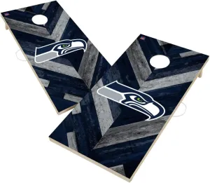 Football Team Cornhole Boards, 2x4 Regulation Corn Hole Game Set, Officially Licensed Cornhole Game, Perfect for Tailgates