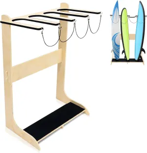 Freestanding Surfboard Rack Vertical Surfboard Storage Rack Skateboard Surfboard Stand Holder Indoor Surfboard Storage for Wakeboard Shortboard Longboard Display
