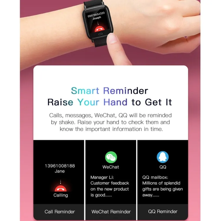 G20 Smart Fitness Tracker with 1.3" TFT Color Display - IP67 Waterproof, Heart Rate & Blood Pressure Monitoring, Call & Sleep Alerts, Sedentary Reminder