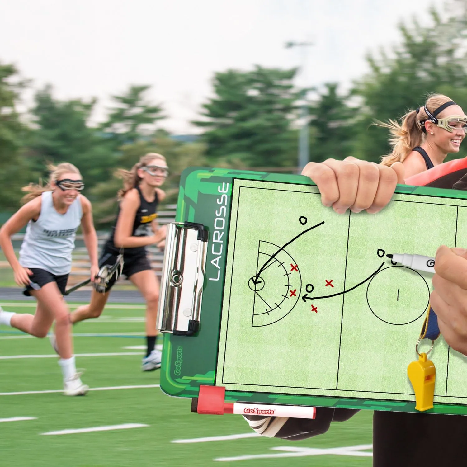 GoSports Premium Dry Erase Coaches Clipboards  Basketball, Baseball, Football, Soccer, Hockey, Volleyball, Lacrosse