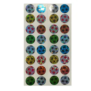 HAMBLY: Soccer Ball glitter stickers