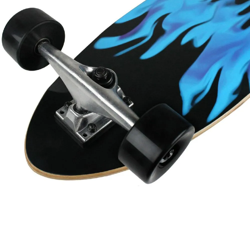 Krown Blue Flame 43" Pintail Longboard