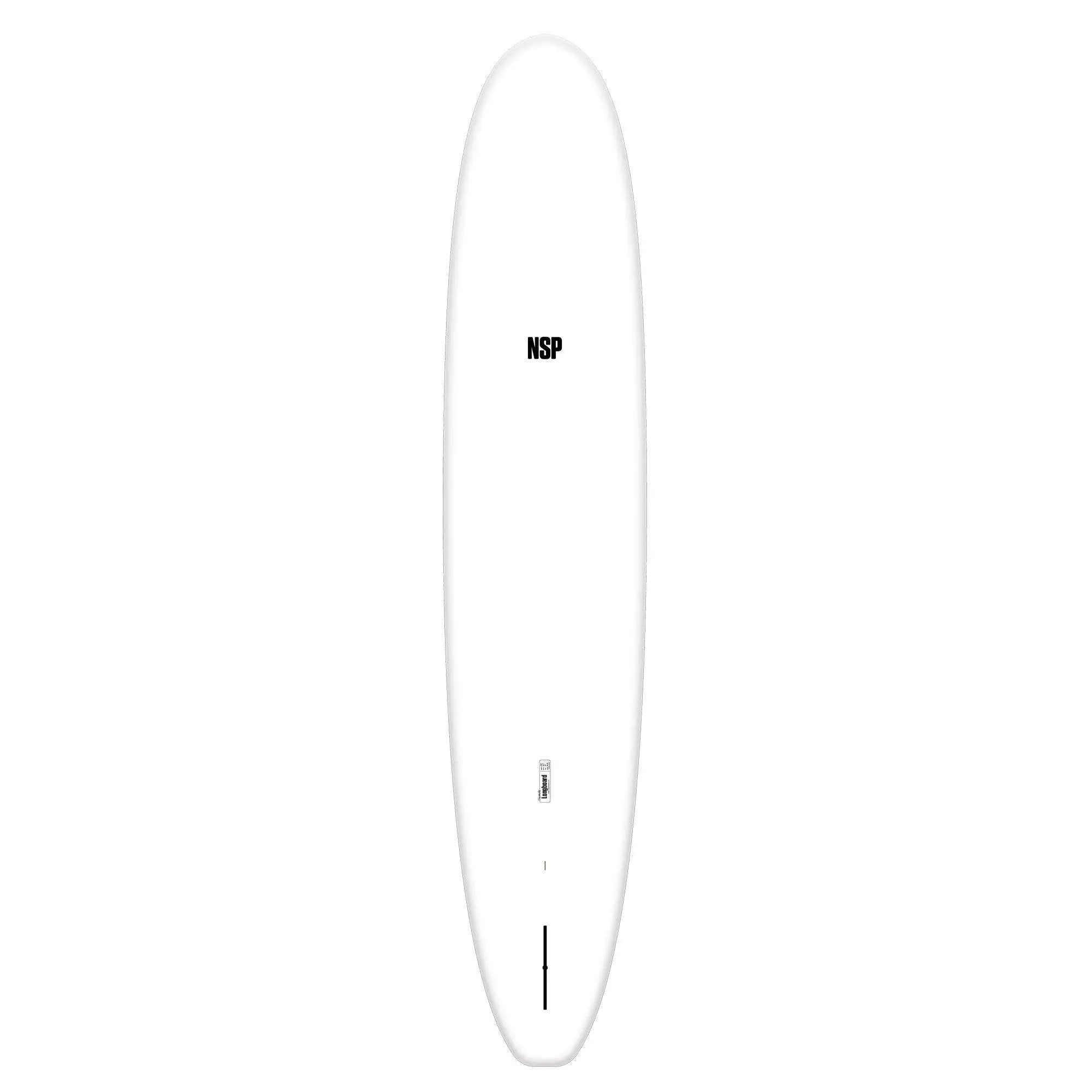 NSP Elements HDT Longboard Surfboard 9'0 White Futures