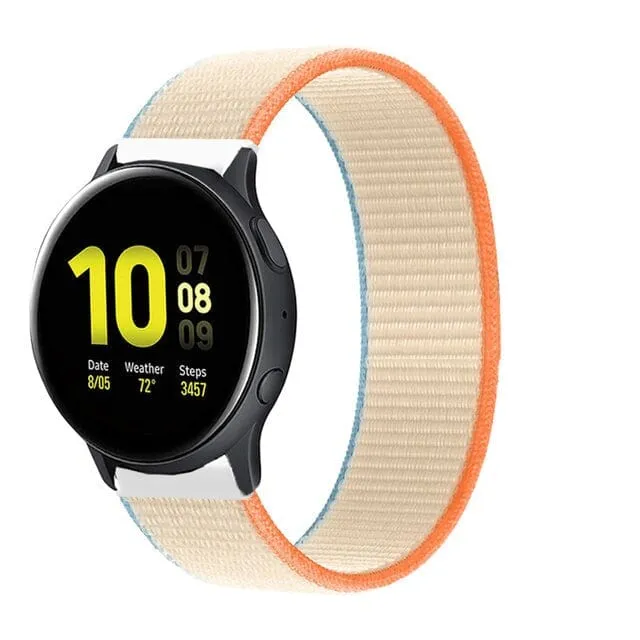 Nylon Sports Loop Watch Straps Compatible with the Nokia Steel HR (40mm)