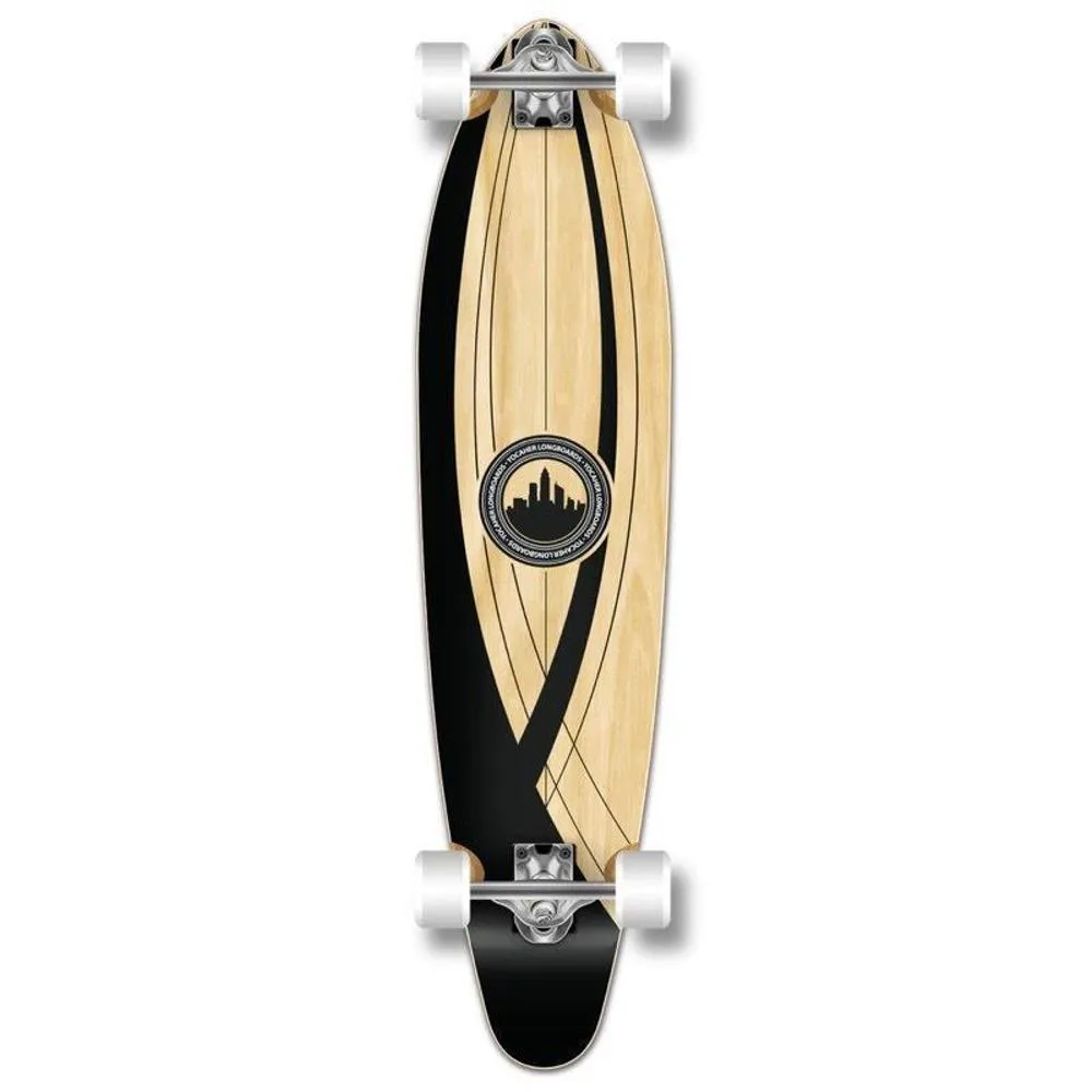 Onyx 40" Kicktail Longboard from Punked - Complete