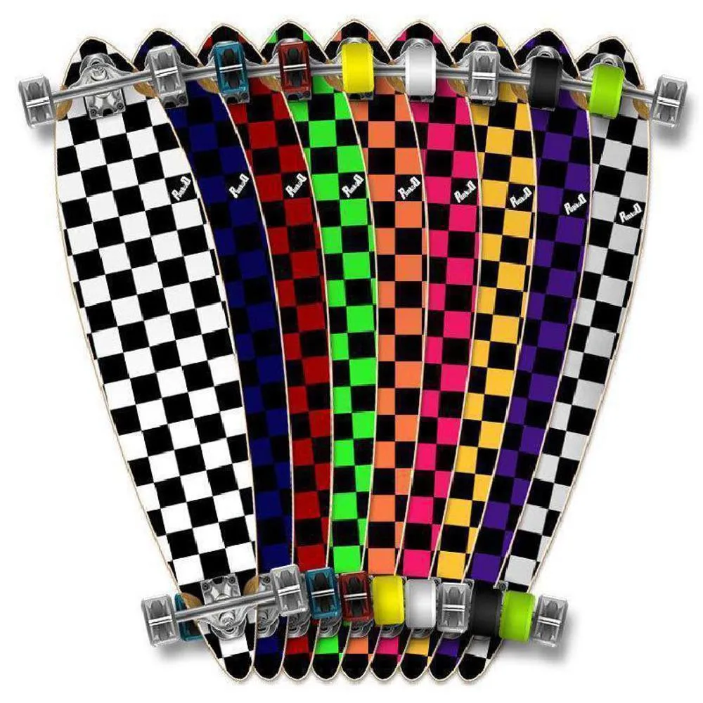 Pintail Longboard 40 inch Checkered from Punked - Complete