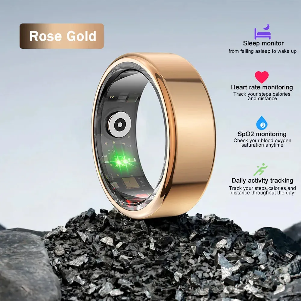R02 Smart Ring Multifunctional Tracker - Step, Heart Rate, Blood Oxygen, Sleep, Fitness - Waterproof for Men & Women