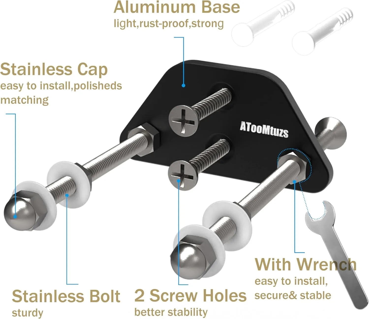 Skateboard Wall Mount Display(6 Packs)-Aluminum Ramp Shape Skateboard Deck Wall Mount with Two Screw Holes for Horizontal and Vertical Hanging Skateboard Display Decor-(Black