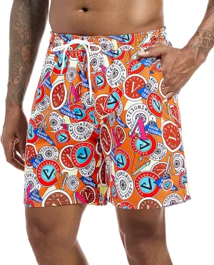 Swim Trunks Mens 7 inch Quick Dry Swim Shorts with Mesh Liner for Men's Beach Shorts