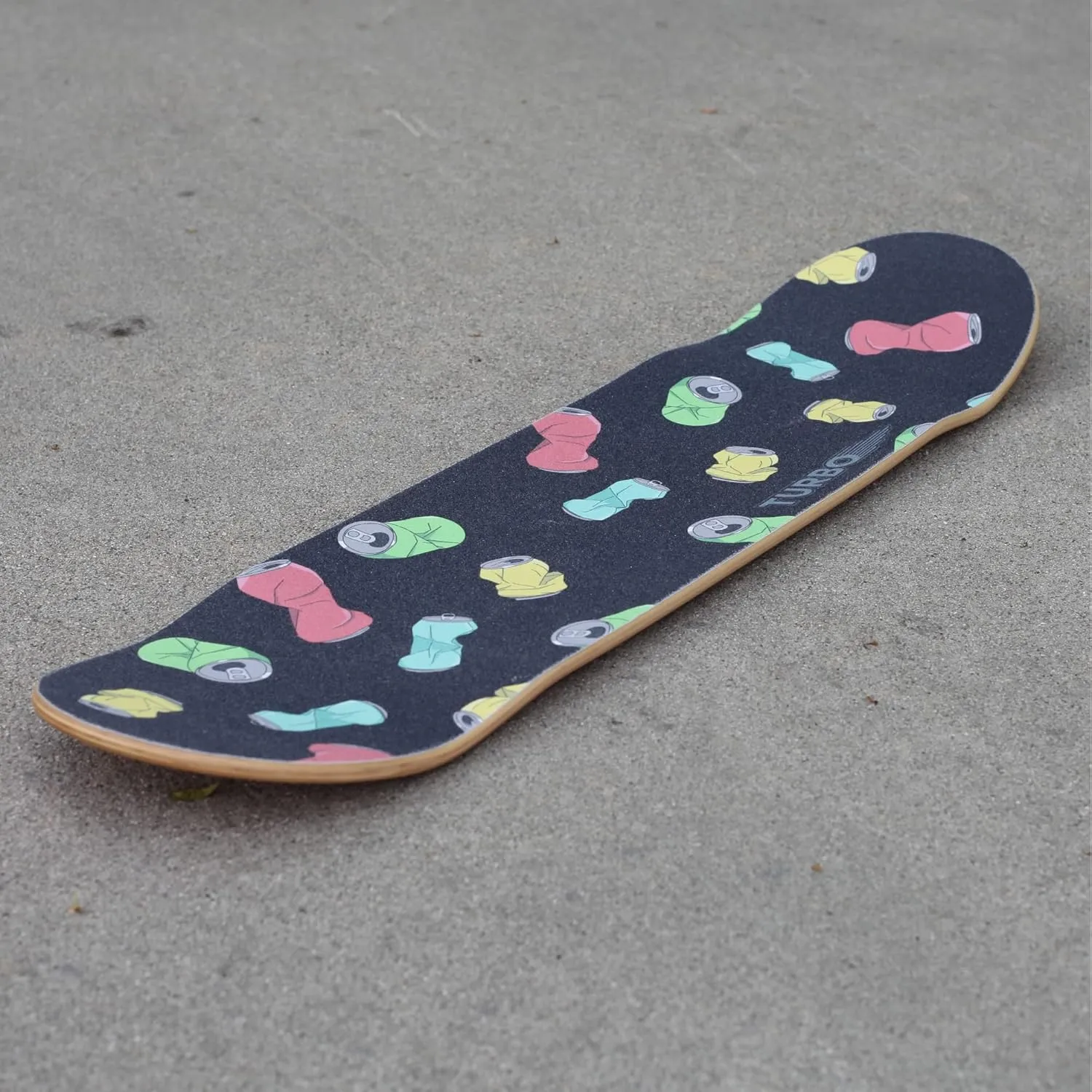 TURBO 9 x 33 Inch Skateboard Grip Tape Sheet Broken Cans