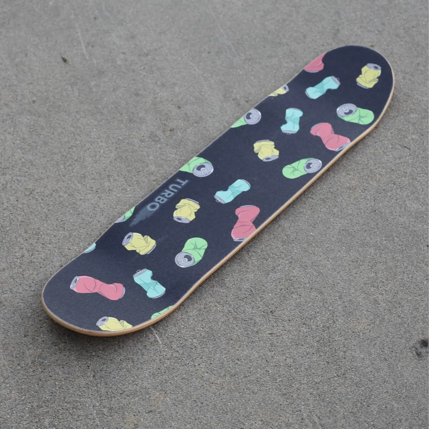 TURBO 9 x 33 Inch Skateboard Grip Tape Sheet Broken Cans