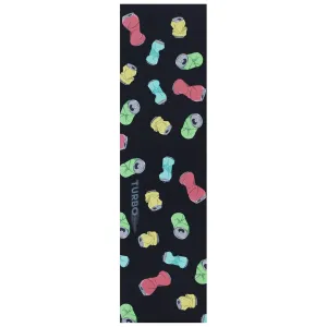 TURBO 9 x 33 Inch Skateboard Grip Tape Sheet Broken Cans