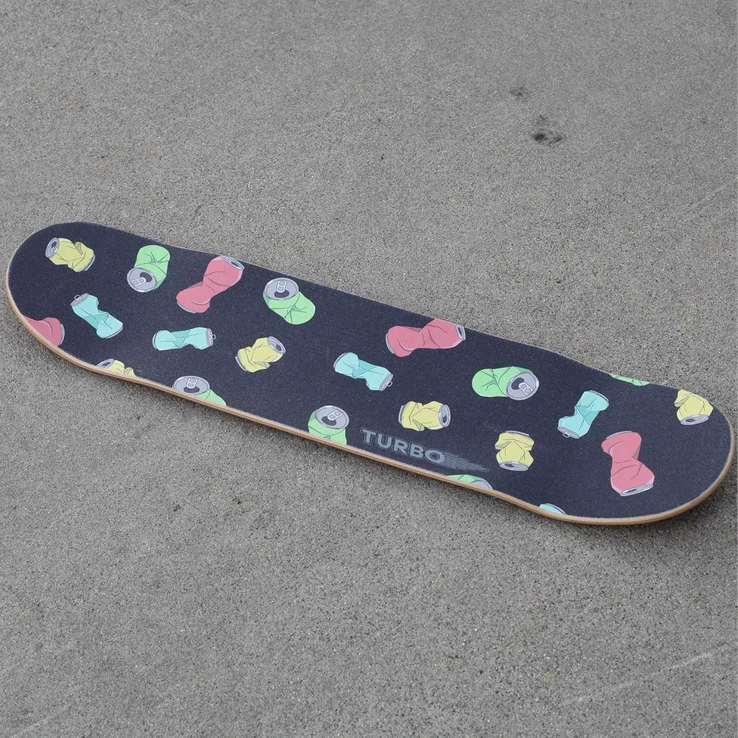 TURBO 9 x 33 Inch Skateboard Grip Tape Sheet Broken Cans