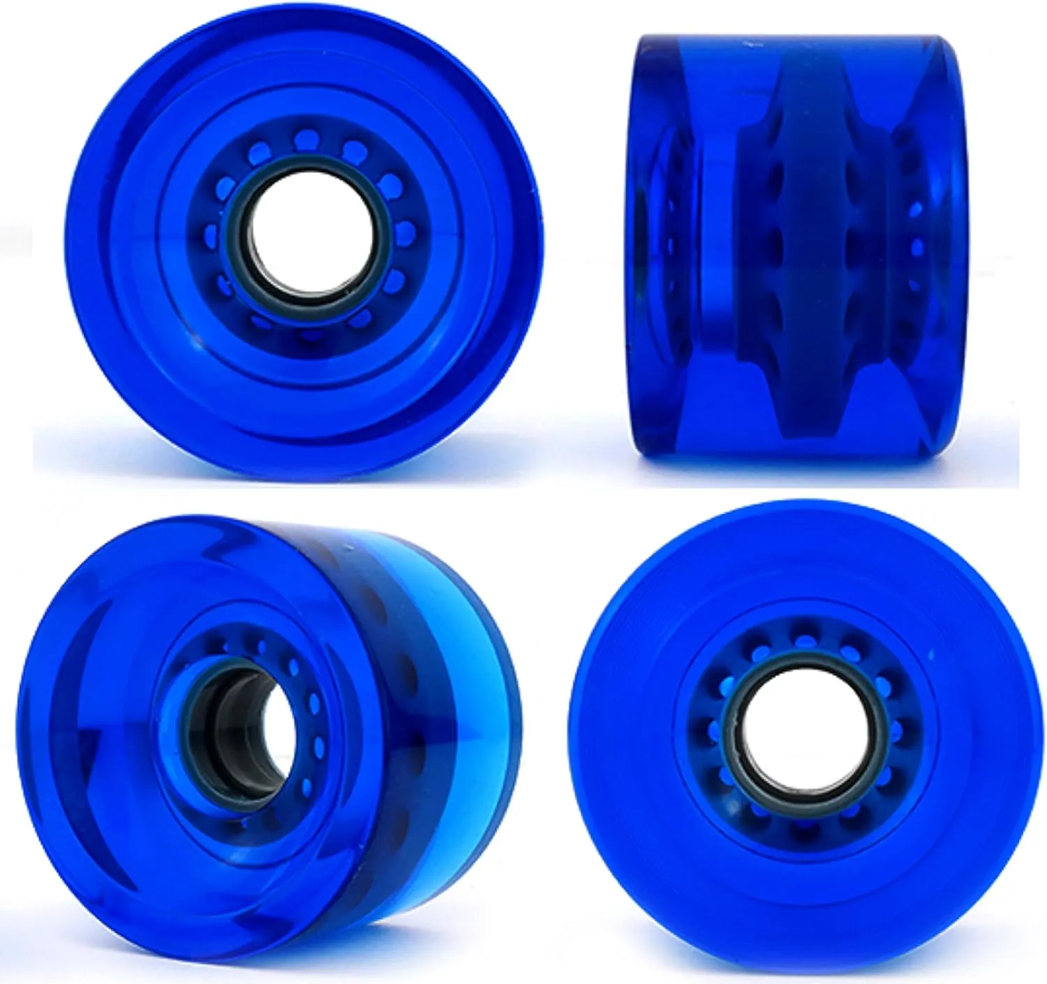 VJ Skateboard Longboard Truck and Wheel, 70mm Long Board Wheels w 7inch 180mm Skateboard Trucks Longboard Bearings Longboard Hardware